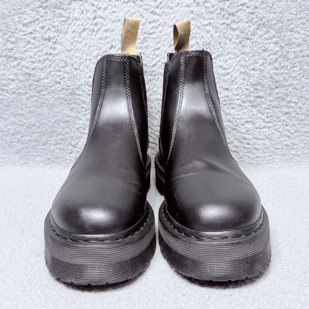Dr Martens Vegan‎ 2976 Quad Mens Size 13 Chelsea Boots Black Felix Rub Off